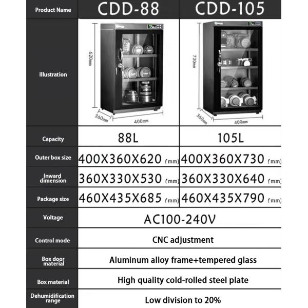 Digital Control Camera Storage Dehumidifier Electric Dry Box Dry Cabinet