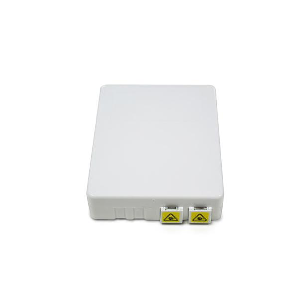Mini FTTH Fiber Optic Cable Termination Box 2 Ports SC/APC Adapter With Bilayer Structure