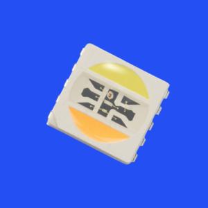 Quality 5-In-1 5050 RGBW LED Diode 120 Deg 8Pins Clear Lens 1W PCT Bracket SMD RGB LED for sale