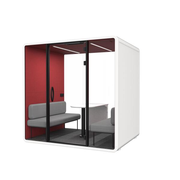Buy Four Person  Telephone Booth, Modular Micro Customized Soundproof House Meeting Room at wholesale prices