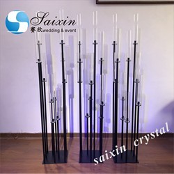 Large Lotus Flower Crystal Candle Holder Stand Tealight 150cm