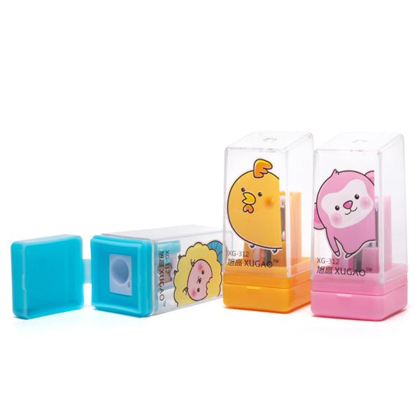 Buy Cartoon Chicken Monkey Handheld Pencil Sharpener at wholesale prices