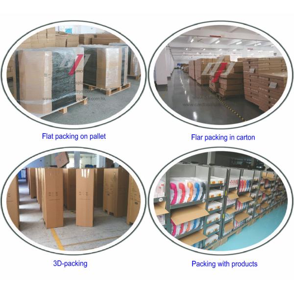 Exhibition Cardboard Pallet Display For Goods / Product Display