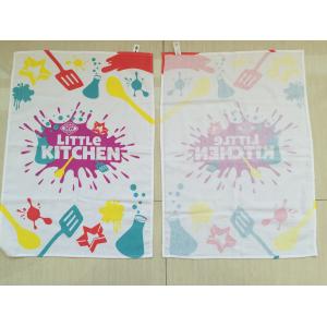 Space Saving Promotional Tea Towels Easy Carrier 100 % Cotton Material