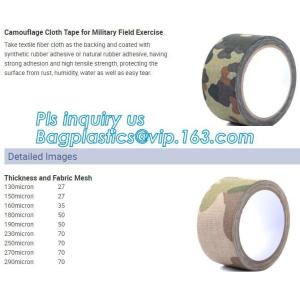 Multi design camouflage cloth adhesive duct tape for outdoors,Camouflage Casting