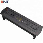 USB / RJ45 / VGA Rotating Power Socket Tabletop Interconnect Box