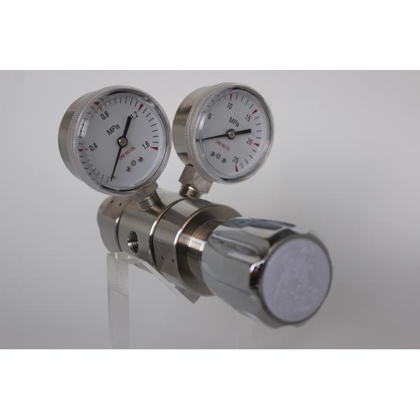 High Pressure Laboratory Stainless Steel Oxygen Regulator with Dual Stage W21.8 G5/8