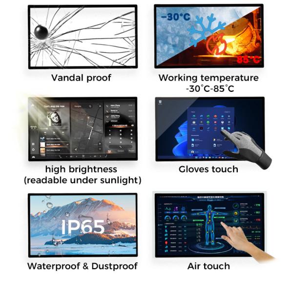 Industrial Open Frame Monitor , 17 Inch Screen Monitor Dustproof For Android Kiosk