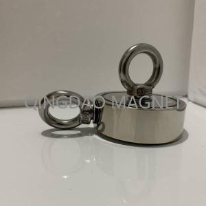 Sintered NdFeB N35 270KGS 600 Lb Fishing Magnet Nickel Coating