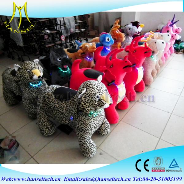 Hansel battery coin operated electric riding animal 4 wheels bikes children moving ride indoor amusement park equipment