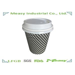 10oz White Plastic Lids Fit In 90mm Top Out Disposable Paper Cups