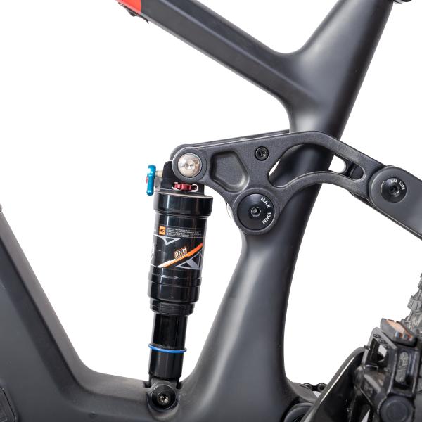 26" Electric Mountain Bike with Powerful Mid Drive and Full Suspension Carbon Fiber Frame