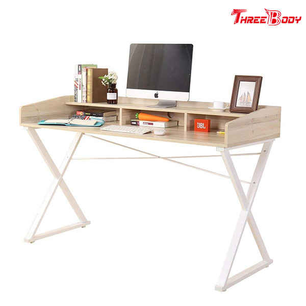 White Classical Modern Office Table Home Office Furniture 55L * 23.6W * 33.1H