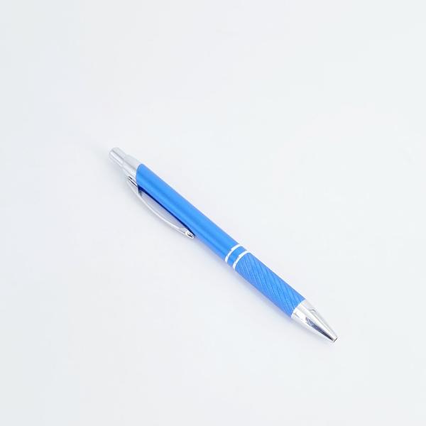 Luxury Matte Aluminum Barrel Ball Pen Press Type Ballpoint Pen