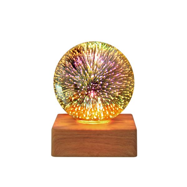 Buy New 3D firework lamp LED colorful atmosphere table lamp Decoration night light USB Plug Night Light For Holiday gift at wholesale prices
