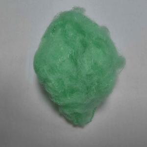 PET Recycled Polyester Staple Fibre 51mm Green PSF For Stuffed Toys