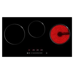 750X430mm 5KW Electric Induction & Ceramic Hob With 3 Burner