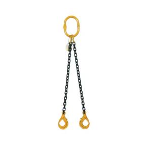 8mm Black Finish G80 Alloy Steel Chain Sling with Two Legs for Lifting EN818-2