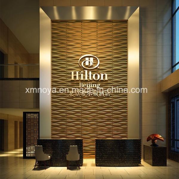 Lightweight Soundproof 3D Wall Panel for Club Background Decorative Fireproof Grade A1