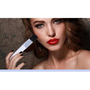 On sale blush and eye shadow integrated aluminum ferrite plastic handle flat brush