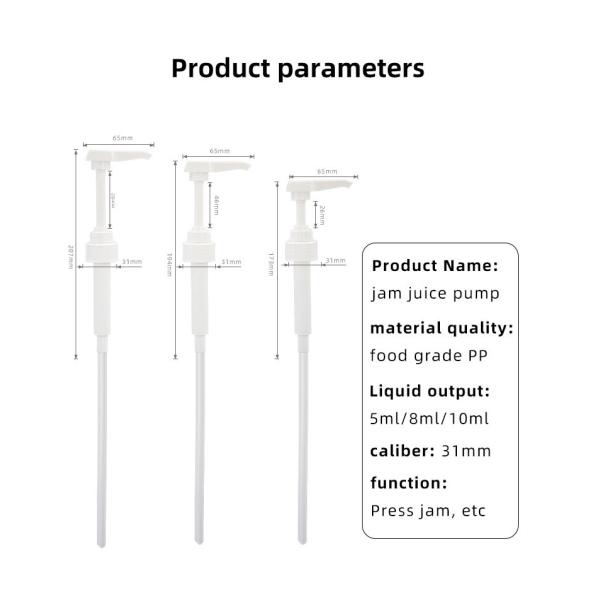 Food Grade Plastic Closure Syrup Dispenser Pump For Hand Washing UKS10 31 - 400