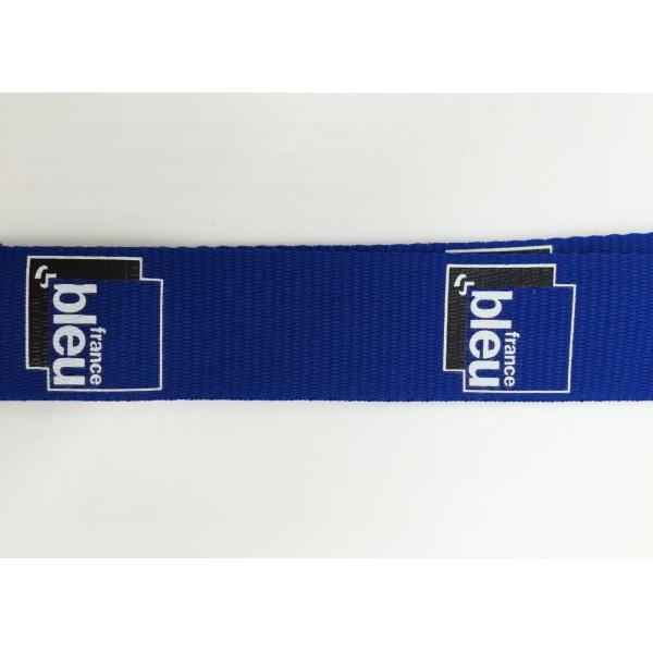 Fashionable Red Silk Screen Lanyards Heat Transfer Lanyard With Yellow Stars