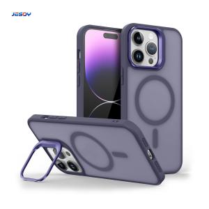Military Grade Magnetic Phone Case With Metal Camera Stand
