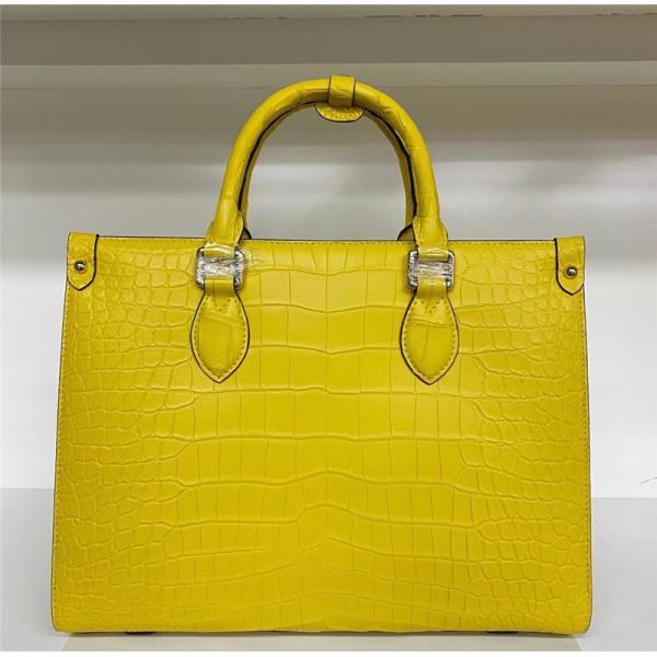 Authentic Crocodile Leather Women Business Travel Handbag Female Laptop Bag Genuine Alligator Skin OL Lady Working Purse