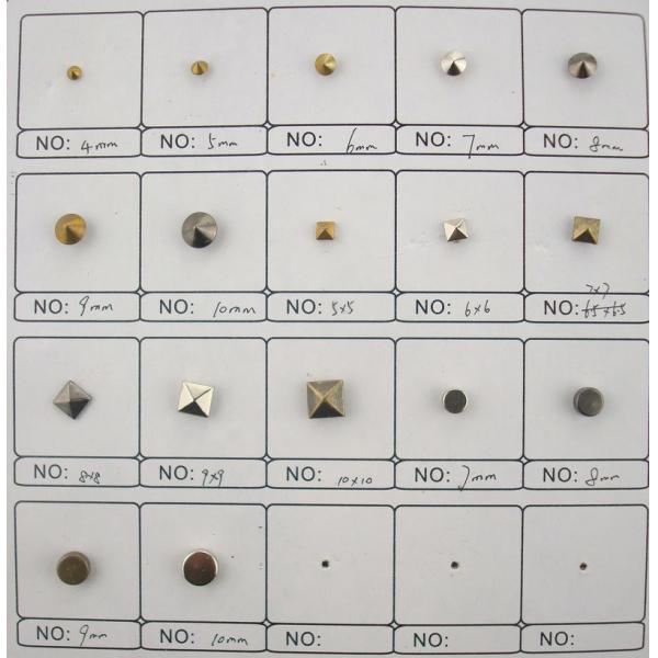 double single cap head metal decorative rivets for shoes bag clothing