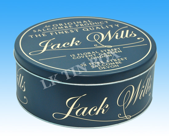 Custom Large Round Tin Box Packaging Christmas Gift Cookie Storage