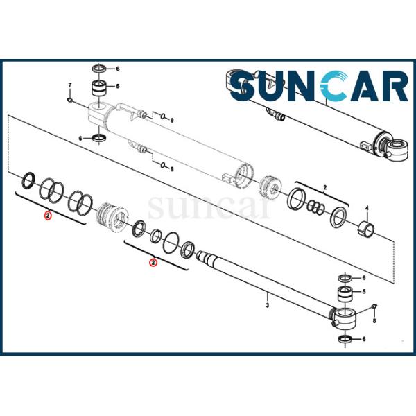 Boom Seal Kits VOE15016598 VOE 15016598 EC35C ECR48C SUNCARVO.L.VO Hydraulic