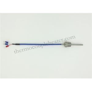Portable Thermocouple RTD , Screw Type Silicon 3 Wire Pt100 Temperature Sensor