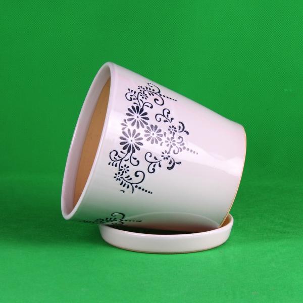 Customizable Ceramic Pots For Gardening In Different Colors