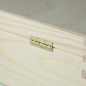 Large Wooden Box Storage Chest Wood Unpainted Keepsake Box with Lid and Handles