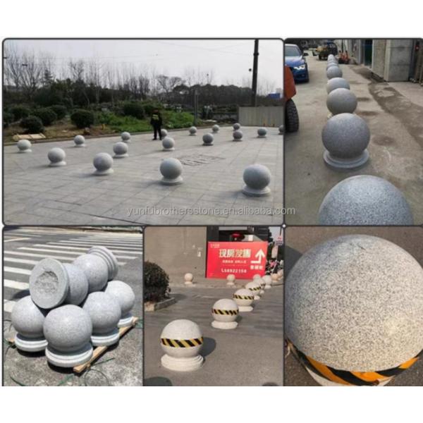 Modern Luxury Granite Floor Tile for Polished Surface Outdoor Barricade Ball Parking