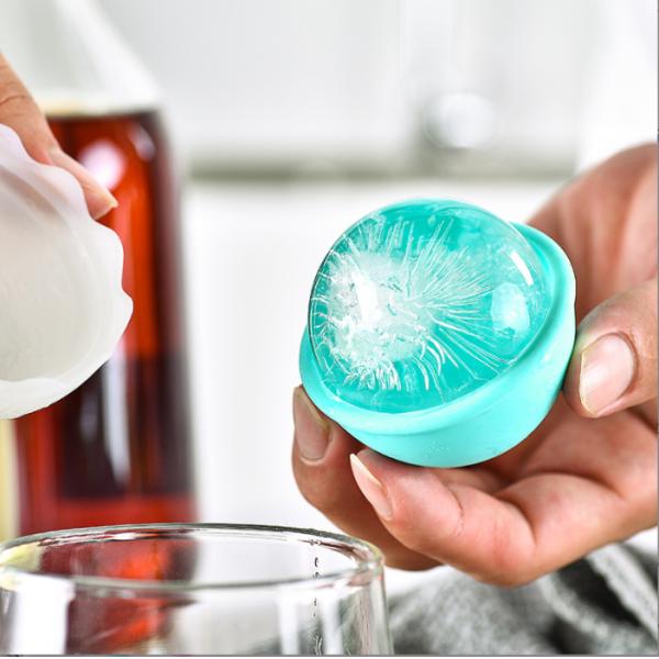 Ice Cream Tools Food Grade Round Silicone Ice Mold Whiskey Ball Maker Mold