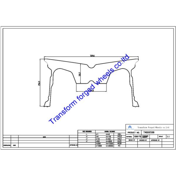 TM188508 18X8.5 inches forged wheels monoblock wheels blanks Dimple style barrel