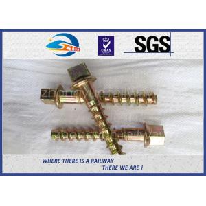 Black Painting / Zinc Rail Sleeper Coach Screw Spike UIC864-1