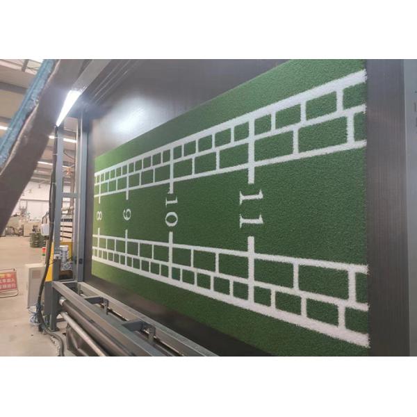 15mm Durable Pictured Artificial Grass Logo Customized Synthetic Turf For Sports Courts Or Leisure Areas Decoration