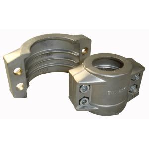Double Bolt Clamp , Din2817 Safety Clamp Steel Extrusion Technology