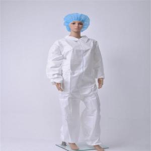 China Non Woven OEM 35gsm Disposable Hooded Coveralls on sale