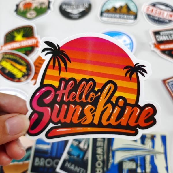 Buy Personalized Customized Embossed Die Cut Stickers Custom Printing at wholesale prices