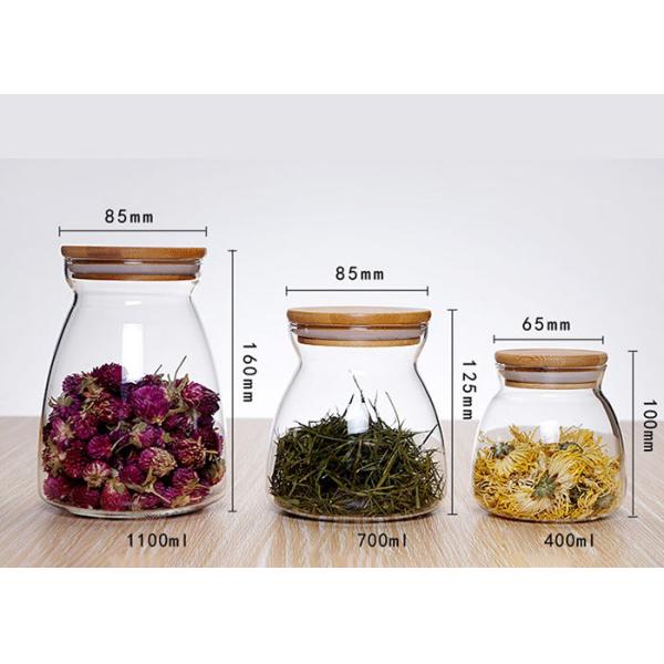 Tea Candy Wide Mouth Glass Jars , Airtight Glass Jars Wide Mouth
