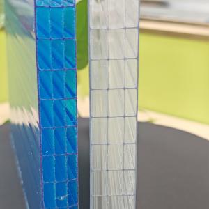 OEM Transparent 20mm Four Layer Plastic Polycarbonate Hollow Sheet Excellent