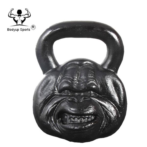 Crossfit Powder Painting Cast Iron Skull Kettlebell / Competition Power Training Skull Kettlebell