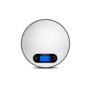Round Steel Platform Digital Kitchen Food Weighing Scale