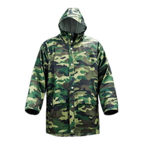 Polyester Military Style Rain Poncho Security Guard Waterproof Tactical Rain