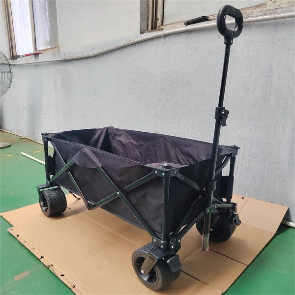 Four Wheels Outdoor Folding Trolley Cart Collapsible Utility Push Pull Wagon