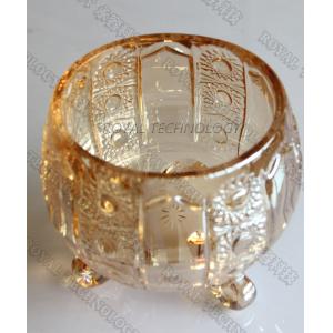 Glass Jars Rose Gold PVD Coating / 0.5 - 3 Microns Thin Film Coating Services