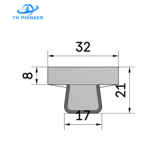High - Strength T-shaped Chain Guide Rail with Polyethylene and Stainless Steel for Industrial Safety